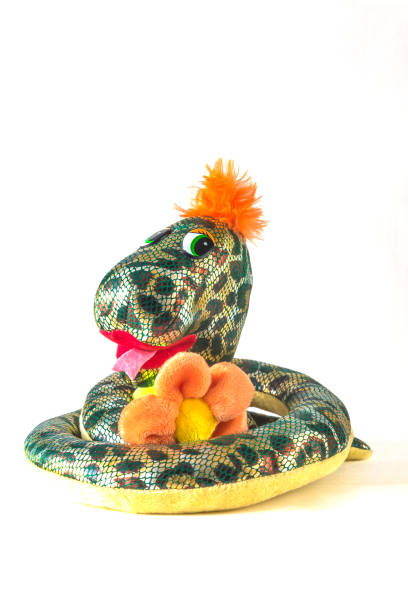 istock Snake toy on a white background, year of the snake 2189737541