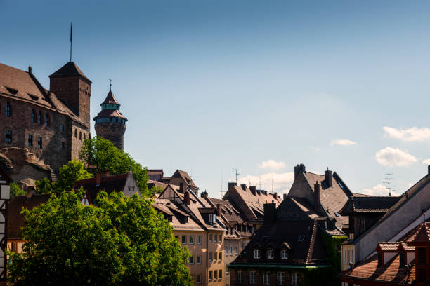 looking over the roofs of Nuremberg in Germany