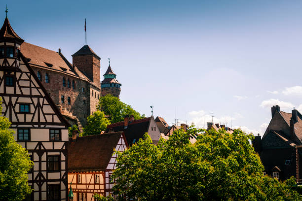 half-timbered houses in Nuremberg