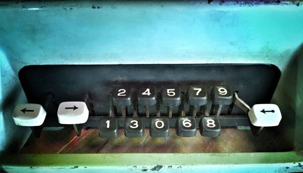 istock Abstract very old Vintage calculator 2189746137