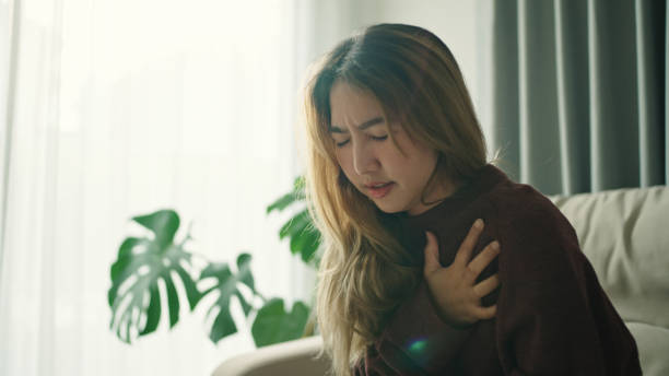 istock Woman from painful chest. 2189751162