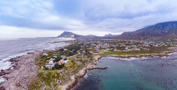 VELDDRIF, SOUTH AFRICA, AUGUST 22, 2018: A view of the Port Owen Marina in Velddrif in the Western Cape Province. Boats and houses are visible