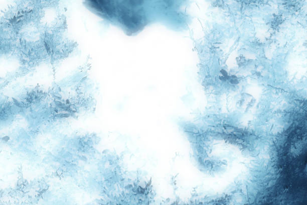 Ice surface image texture that looks like a mixture of cold snow and ice