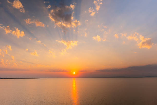 istock Sunset on the black sea, estuary 2189757140