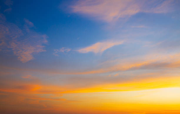 istock Morning orange sky and clouds background,Sunset sky for background or sunrise sky and cloud at morning. 2189758225