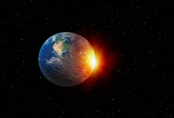 istock Attack of the asteroid (meteor) on the Earth 2189758321