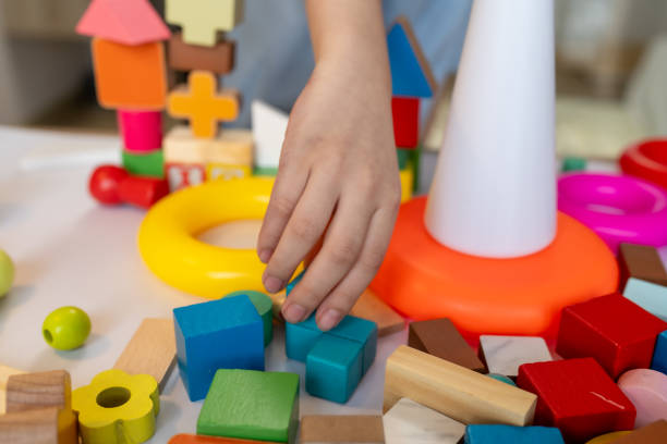 istock Colorful Building Blocks Childs Indoor Playtime for Learning and Exploration, Fostering Creativity and Imagination Through Engaging Toy Experiences. 2189762609