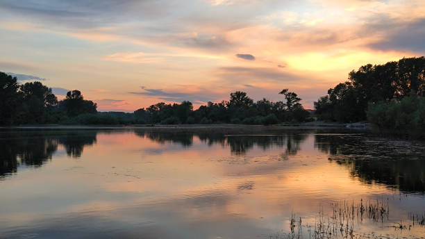 istock sunset by the Danube river in Novi Sad 2189765844