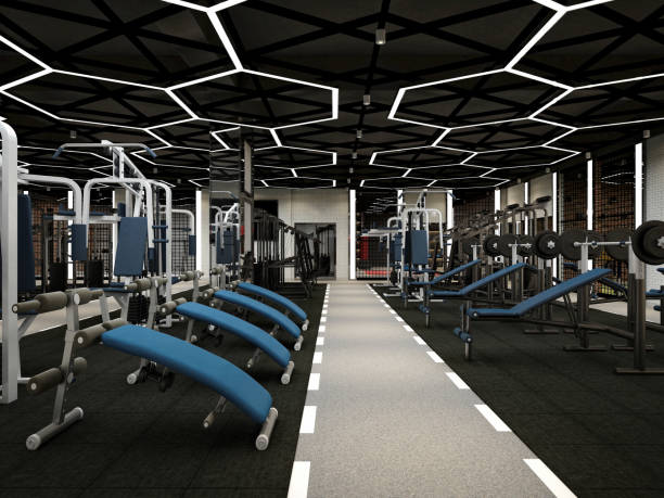 istock 3d render gym workout fitness plates studio 2189769769