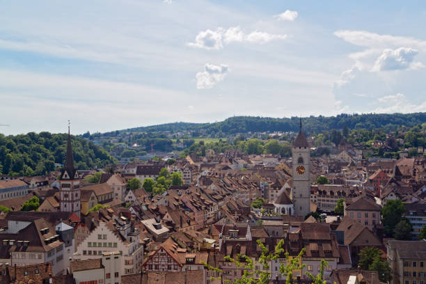 istock Panoramic view of Schaffhausen City, Switzerland 2189769984