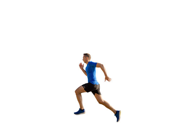 istock side view male runner running isolated on white background 2189774108