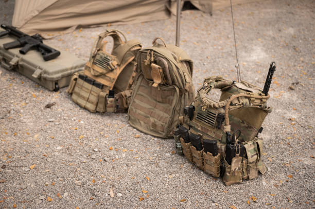 istock Close up weapon in a military operation 2189775495
