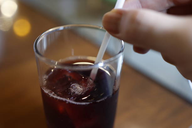 istock Grape juice is served in a glass cup. 2189775759