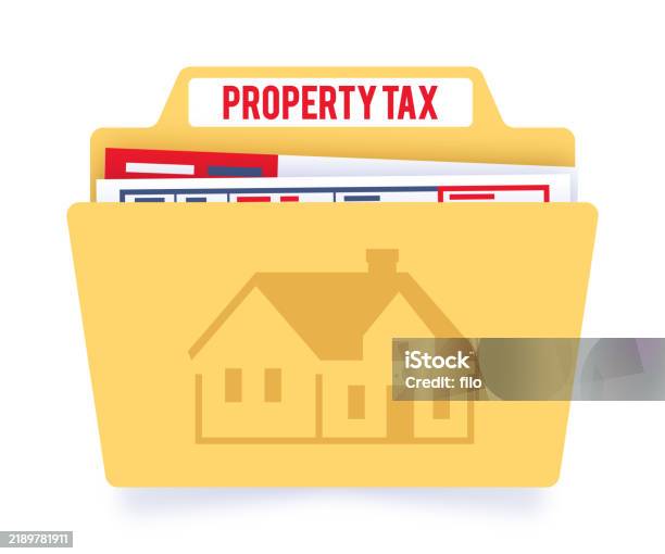 Property File Symbol Property Tax Home House Documents Records Manilla Documents File Folder ...