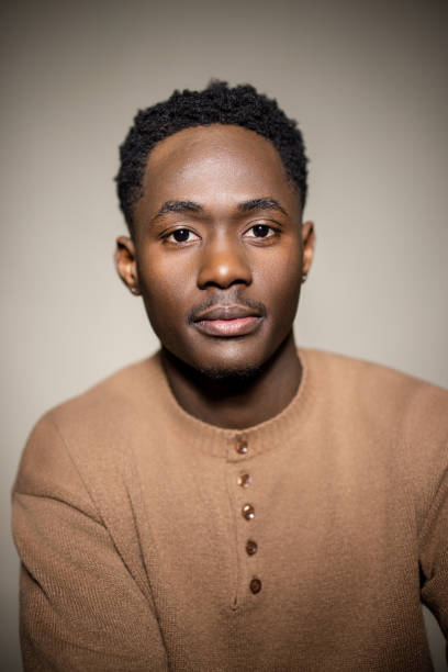 istock Focused Expression of a Young Black Man in a Studio Portrait 2189785805