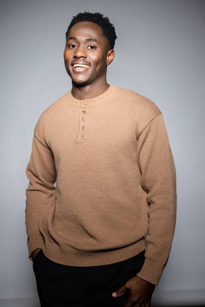 istock Elegant Pose of a Young Black Man in a Studio Shoot 2189785947