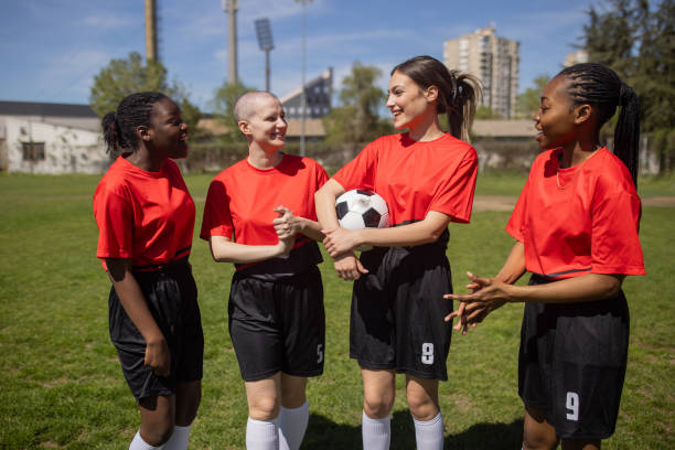 istock Female soccer players on training 2189786434