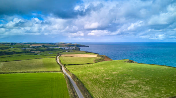 istock Aerial view road, Cornwall, England. 2189788970