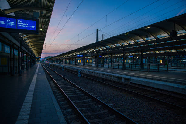 istock Train Station in Kaiserslautern early at morning 2189797907