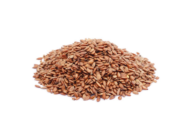 istock Heap of flax seeds. 2189798573