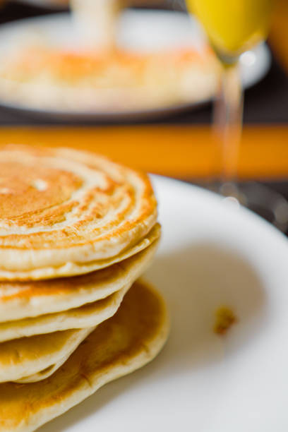 istock A Stack of Fresh Pancakes Served on a White Plate in a Cozy Breakfast Setting 2189799659