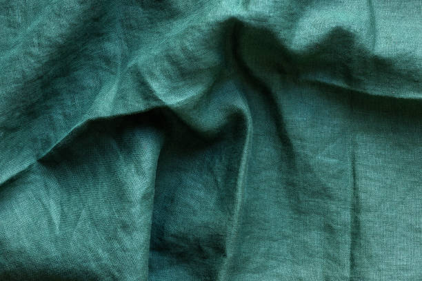 istock Teal green cotton fabric background 2189802073