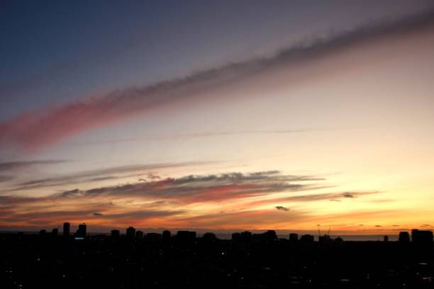 istock Dramatic sky over Melbourne port Philip bay 2189809525