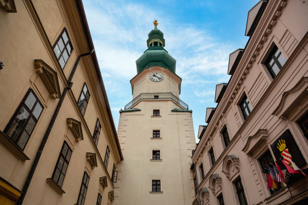Michalska Brana, historic, gate, architecture, roofs