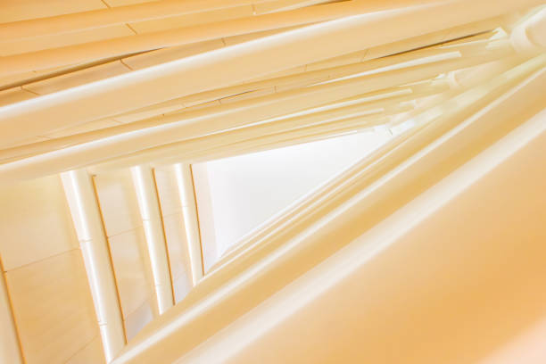 Interior view of the structure of the Zurich University of Law.