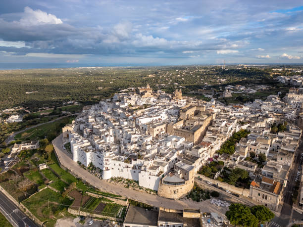 istock Ostuni in Puglia by drone 2189816536