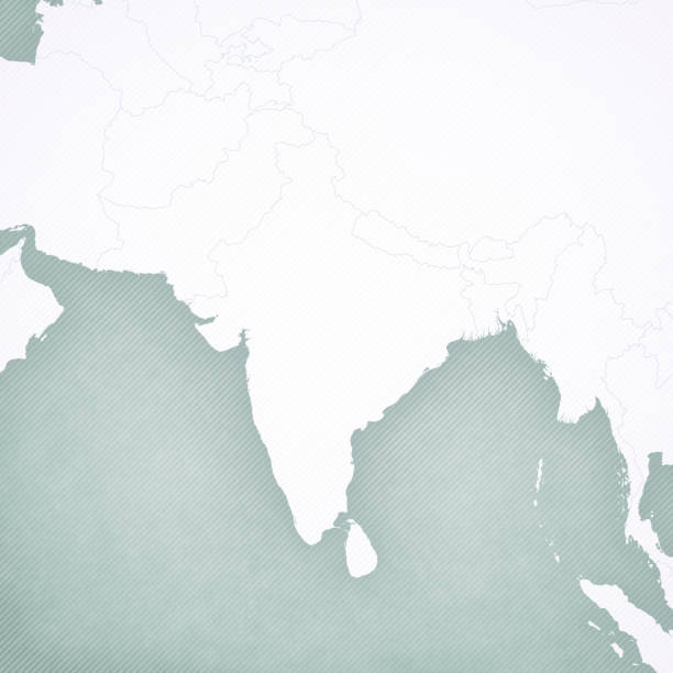 Map Of South Asia Blank Map Stock Download Image Now Map Of South Asia Blank Map 