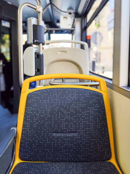 istock designated priority seating area on public transportation, emphasizing the importance of accommodating passengers with special needs, including the elderly, injured, pregnant women 2189820487