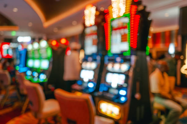 istock Casino Slot Machines - Blurred 2189821851
