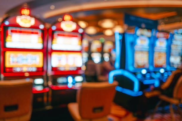 istock Casino Slot Machines - Blurred 2189822219