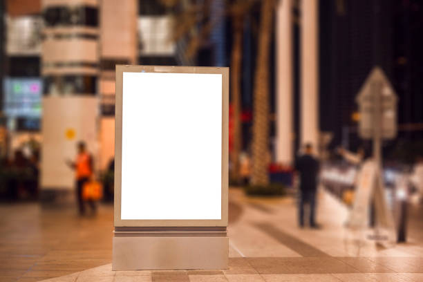 istock billboard in front of shopping mall isolated on white 2189826295