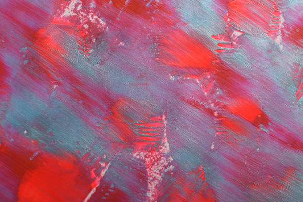 art background in red and blue colors with brush strokes