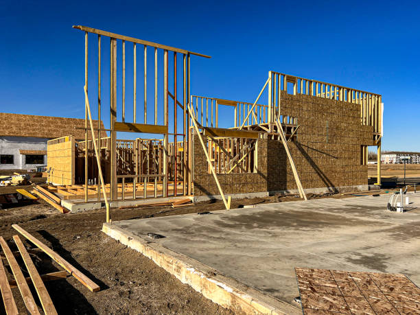 istock Wood frame construction of new home.. 2189828238