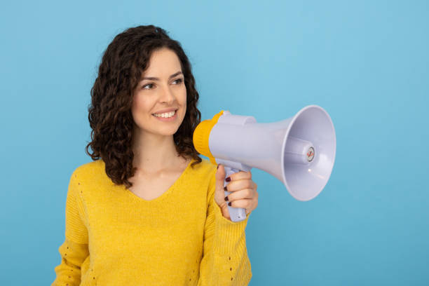 istock Young Latina leader holding a megaphone with authority 2189837188