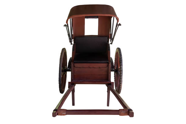 istock Asian Retro Rickshaw Chinese style isolated 2189840458
