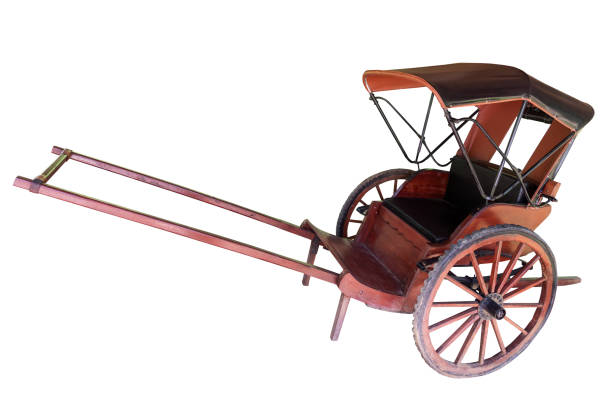istock Asian Retro Rickshaw Chinese style isolated 2189840461