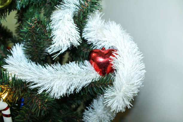 White Holiday Wreath with Red Accents