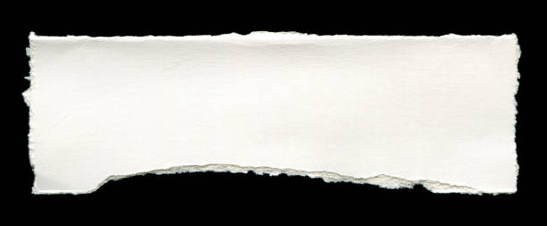 istock Cut or torn paper background textured isolated 2189855777