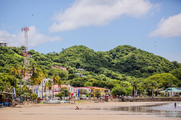Beautiful day on the near-empty beach in San Juan del Sur.