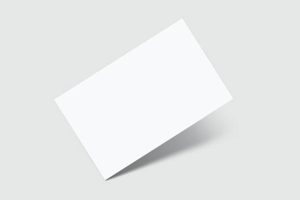istock Blank realistic business card, gift card or credit card with shadow. Mockup empty design for presentation branding, corporate identity, ads, invitation card, stationery, document, voucher. Vector 2189862202