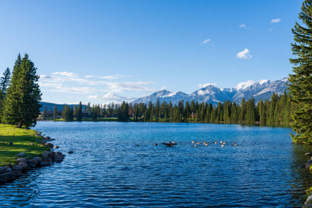 istock Jasper National Park. Beauvert Lake (Lac Beauvert), Jasper, Alberta, Canada. 2189878787