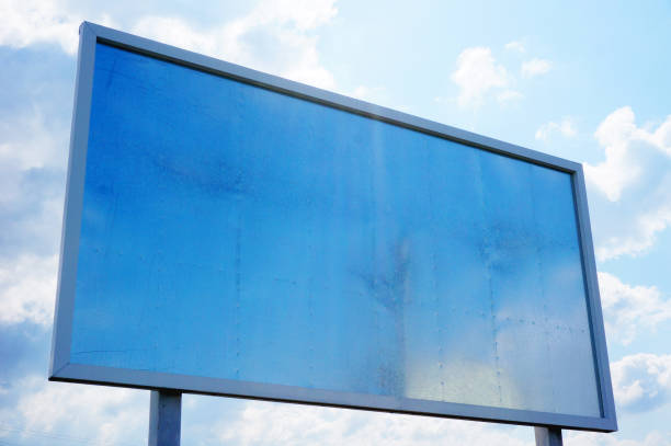 I took a picture of an advertising sign without an ad.