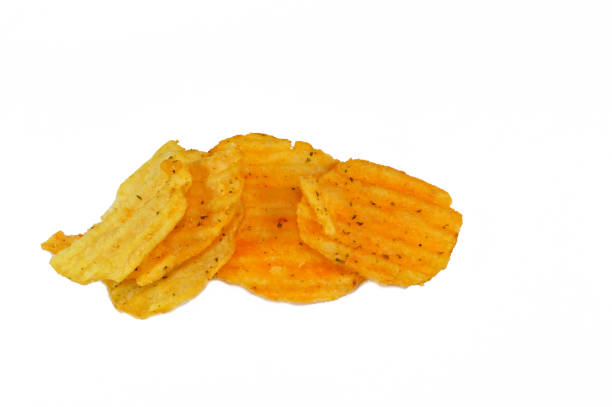 istock Potato chips crisps, thin slice of potato, thin deposit of potato paste that has been deep fried, baked, or air fried until crunchy, chips are cooked and salted 2189887640
