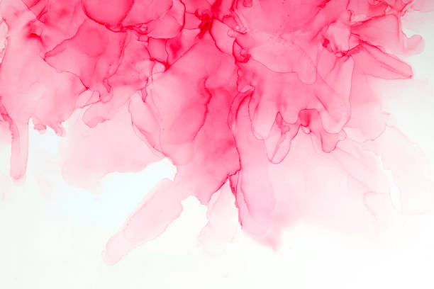 High-quality modern abstract painting rendered with alcohol ink and colorful abstract modern art painting background.