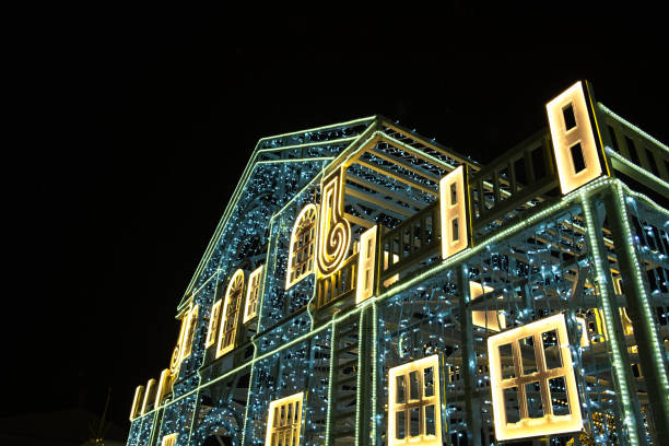 istock Christmas street decorations in close-up. 2189895503