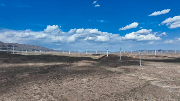 istock Wind power station In Tsaidam Basin,China,Aaia. 2189896039